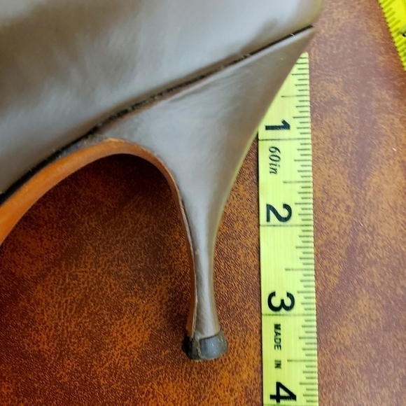 Vintage Andrew Gellar Leather Brown Pumps 7AAA EU In Bix - Picture 12 of 13